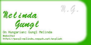 melinda gungl business card